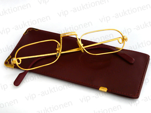 CARTIER DEMI LUNE BRILLE LESEBRILLE EYE GLASSES FRAME OCCHIALI in 