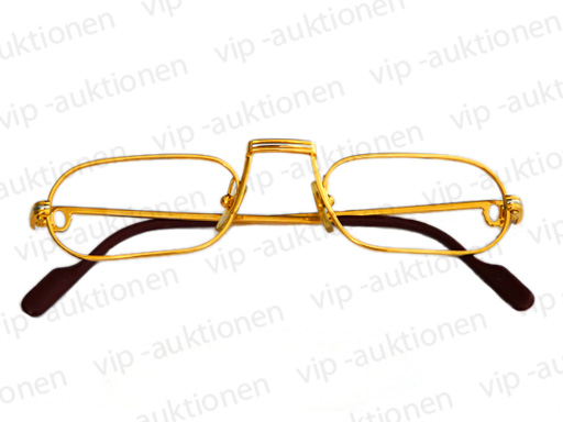 CARTIER DEMI LUNE BRILLE LESEBRILLE EYE GLASSES FRAME OCCHIALI in 