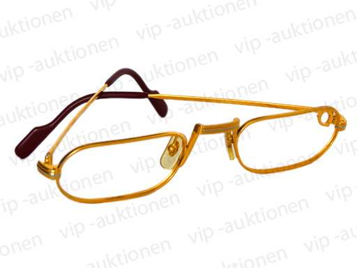 CARTIER DEMI LUNE BRILLE LESEBRILLE EYE GLASSES FRAME OCCHIALI in 