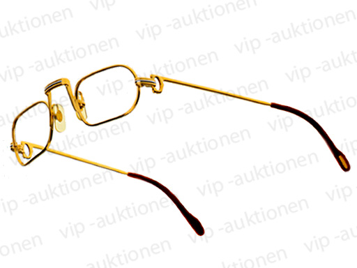 CARTIER DEMI LUNE BRILLE LESEBRILLE EYE GLASSES FRAME OCCHIALI in 