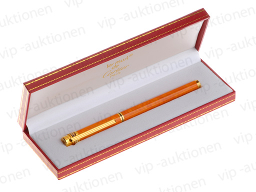 CARTIER TRINITY STYLO PLUME FÜLLER FÜLLFEDERHALTER FOUNTAIN PEN 18K 