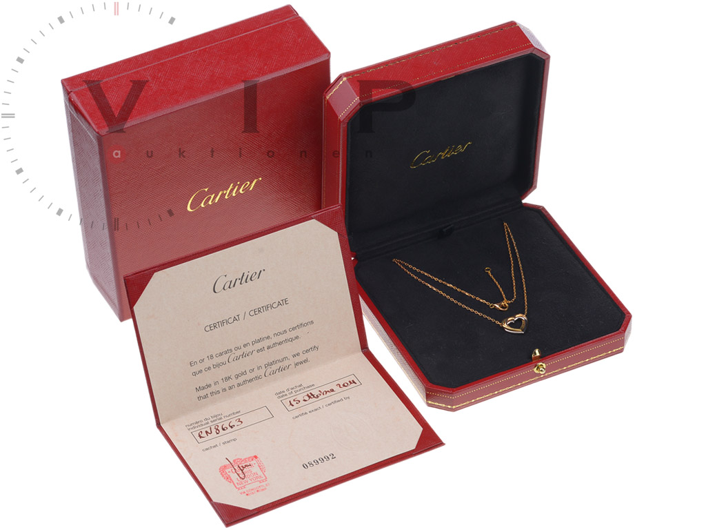 Cartier Trinity Heart Necklace Chain 