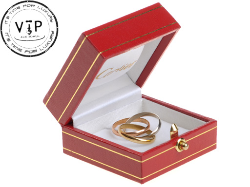 CARTIER TRINITY GOLDRING TRICOLOR RING BAGUE 18K / 750er GOLD incl 