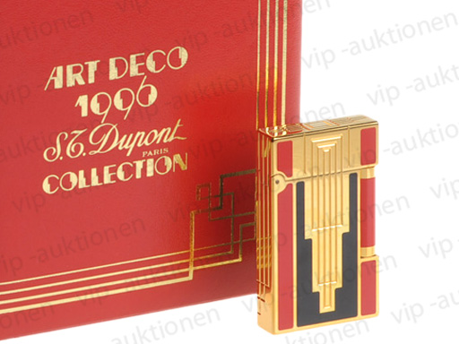 DUPONT FEUERZEUG LIMITED EDITION ART DECO BRIQUET LIGHTER in 